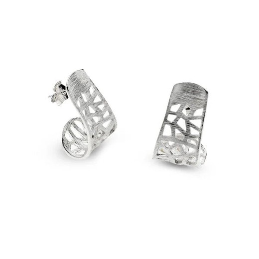 Pendientes Plata Argent Basic 2,7x1,5cm ARRM004 Calados