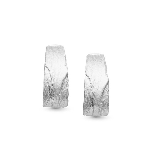 Pendientes Plata Argent Basic 3x1,1cm ARRM073 Pizarra Petra