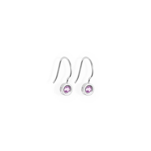 Pendientes Plata Argent Basic 6mm ARRJ004GA Amatista Natural