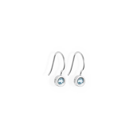 Pendientes Plata Argent Basic 6mm ARRJ004GB Topacio Natural