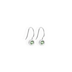 Pendientes Plata Argent Basic 6mm ARRJ004GP Peridoto Natural