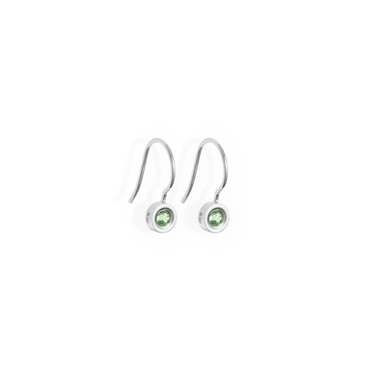 Pendientes Plata Argent Basic 6mm ARRJ004GP Peridoto Natural