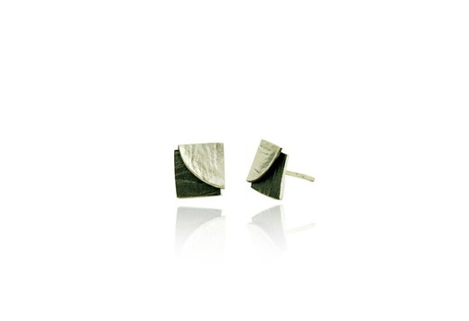 Pendientes Plata Arior 0,8x0,8cm 1144288XP Doble Fulla Pequeńos