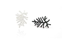 Pendientes Plata Arior 2,5x1,6cm 1144292XMP Vegan Bicolor Negro