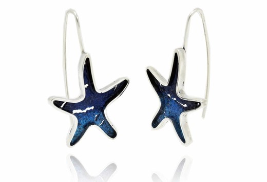 Pendientes Plata Arior 2,7x2,4cm 1144046XPG Estrella Mar-Itim Grande Azul