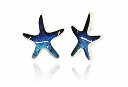 Pendientes Plata Arior 2,7x2,4cm 1144046XPP Estrella Mar-Itim Grande Azul