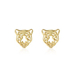 Pendientes Plata Dorada 12mm PEL0935DOXXXX Tigre