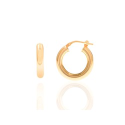 Brincos Prata Dourado 20mm Argola PEL0001DOXX20