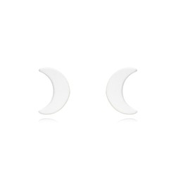 Orecchini in argento dorato 4x6mm PEL1123DOEW Luna smalto