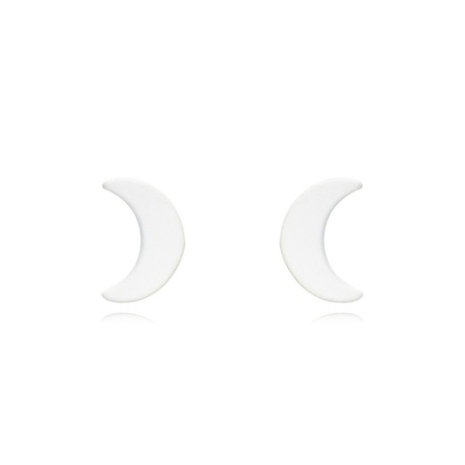 Orecchini in argento dorato 4x6mm PEL1123DOEW Luna smalto