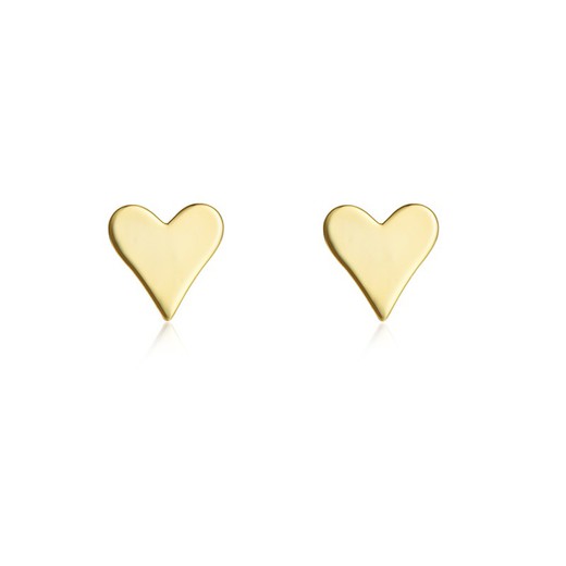 Boucles d'oreilles Argent Doré 6mm PEL1007DO Coeur