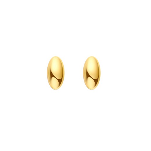 Goldene Silberohrringe 6 mm PEL1112DO Oval