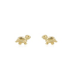 Orecchini in Argento Dorato 6x4mm PEL0929DOXXXX Tartaruga