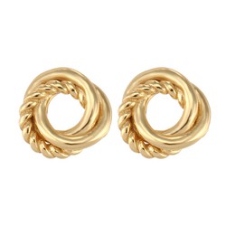 Boucles d'oreilles Argent Doré 7.5mm PEL1104DO Triple Créoles