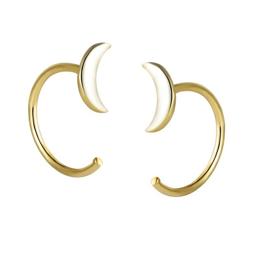 Orecchini in Argento Dorato 7mm PEL0959DO Luna