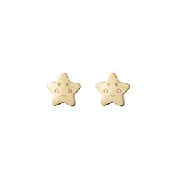 Brincos Prata Dourado 7mm PEL1217DO Estrela