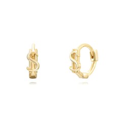 Boucles d'oreilles Argent Doré 8.5mm PEL1046DO Dollar