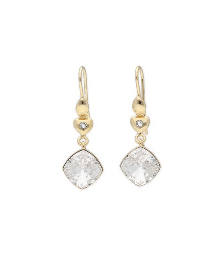 Pendientes Plata Dorada Liska LSW3199A-DC Cristal