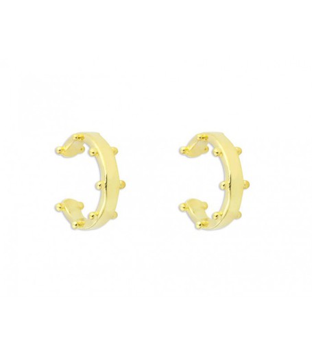 Pendientes Plata Dorada Liska MEDEAR13-D Earcuff