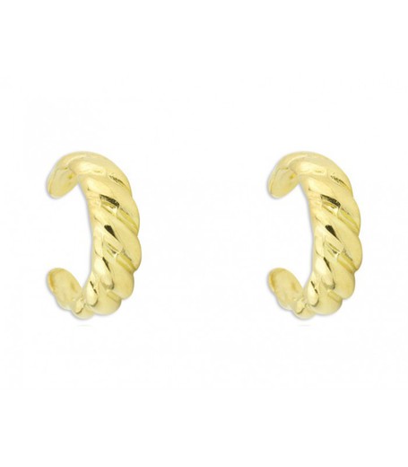 Pendientes Plata Dorada Liska MEDEAR14-D Earcuff