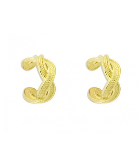 Pendientes Plata Dorada Liska MEDEAR17-D Earcuff