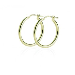 Pendientes Plata Dorada Sovrani 2cm 4722ORO Aros