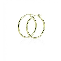 Pendientes Plata Dorada Sovrani 3cm J4721ORO Aros