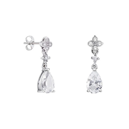 Pendientes Plata Lágrima Argyor MRM 9x6mm (AG)79B0101TA1 Topacios Blanco