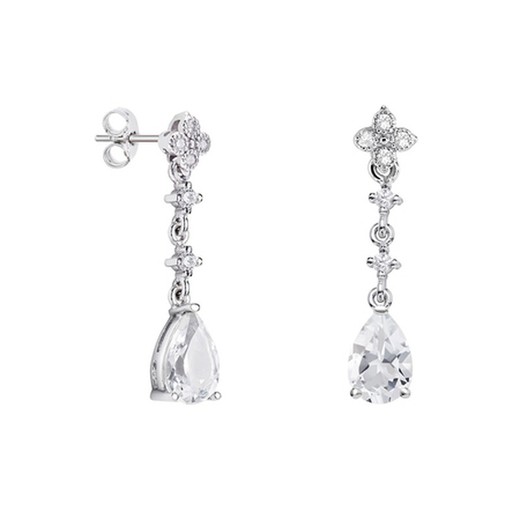 Pendientes Plata Lágrima Argyor MRM 9x6mm (AG)79B0102TA1 Topacios Blanco