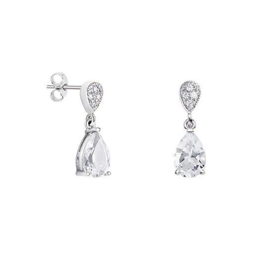 Pendientes Plata Lágrima Argyor MRM 9x6mm (AG)79B0200TA1 Topacios Blanco