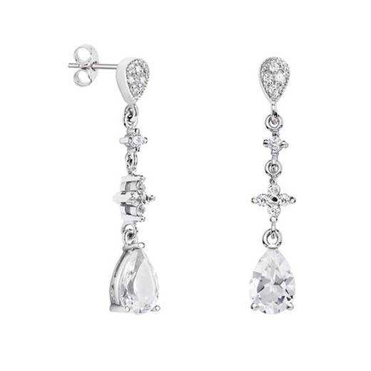 Pendientes Plata Lágrima Argyor MRM 9x6mm (AG)79B0204TA1 Topacios Blanco