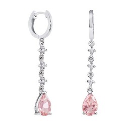 Pendientes Plata Lágrima Argyor MRM 9x6mm (AG)79B0303TA3 Topacios Rosa