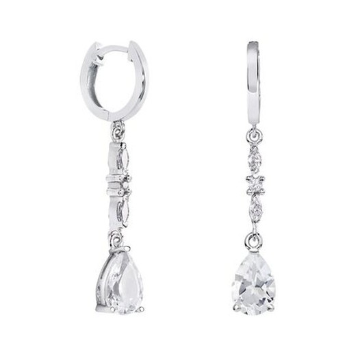 Pendientes Plata Lágrima Argyor MRM 9x6mm (AG)79B0305TA1 Topacios Blanco