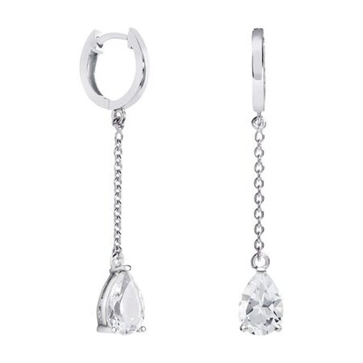 Pendientes Plata Lágrima Argyor MRM 9x6mm (AG)79B0307NA1 Topacios Blanco