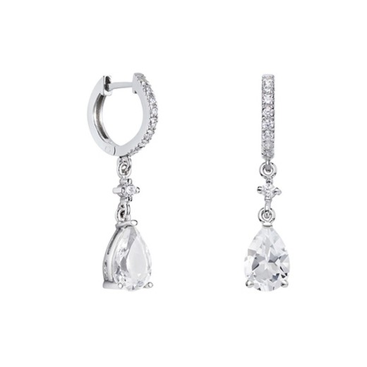 Pendientes Plata Lágrima Argyor MRM 9x6mm (AG)79B0401TA1 Topacios Blanco