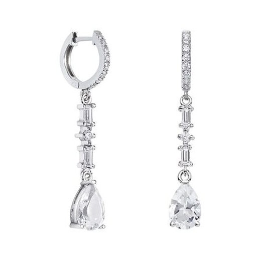 Pendientes Plata Lágrima Argyor MRM 9x6mm (AG)79B0406TA1 Topacios Blanco