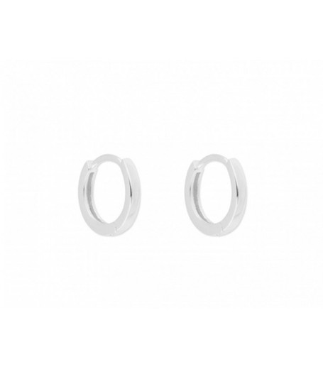 Pendientes Plata Liska 12mm MED286A-12 Aro Liso