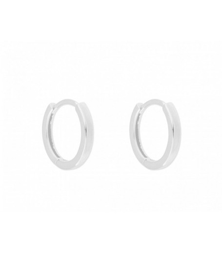 Pendientes Plata Liska 14mm MED286A-14 Aro Liso