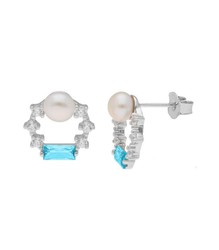 Boucles d'oreilles Liska Argent 1cm LAD7203A Perle Zircone