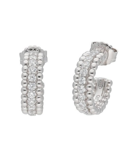 Pendientes Plata Liska LAD2575A Semiaro Circonitas