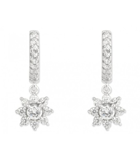 Boucles d'oreilles Liska en argent LAD3085A, pendentif en Zircon