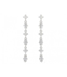 Pendientes Plata Liska LAD3087A Colgante Circonitas