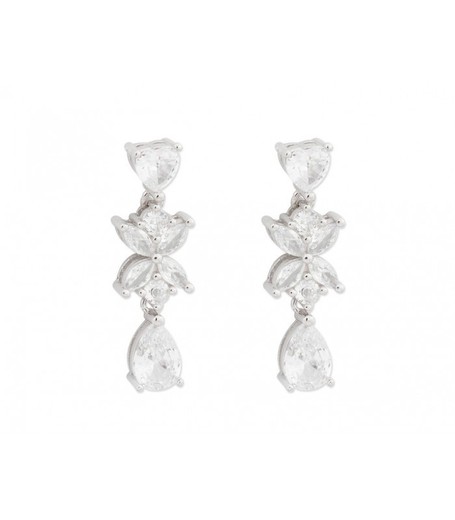 Pendientes Plata Liska LAD3097A Colgante Circonitas