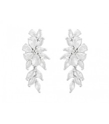 Boucles d'oreilles Liska en argent LAD3105A, pendentif en Zircon