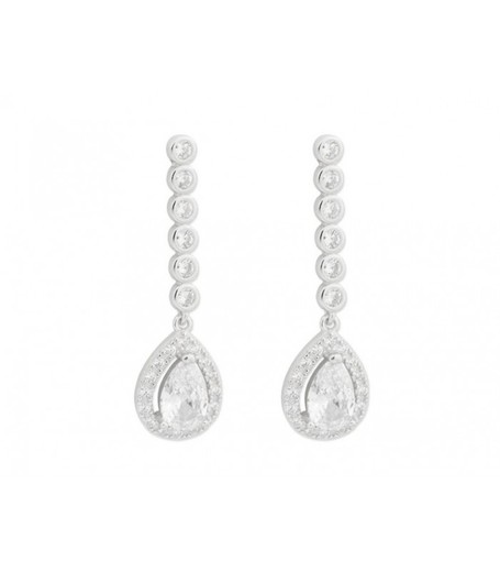 Pendientes Plata Liska LAD3106A Colgante Circonitas