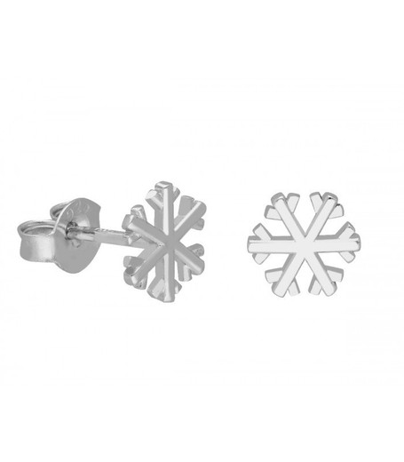 Pendientes Plata Liska LAD4746A Copo De Nieve