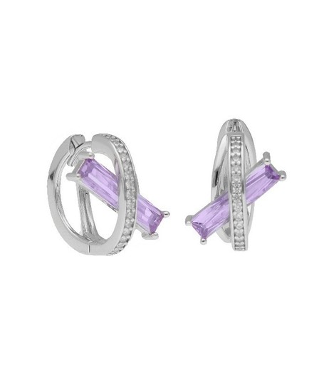 Orecchini in Argento Liska LAD7200A-L Zirconi Viola