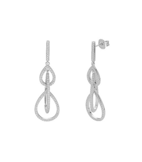 Pendientes Plata Liska LAD7250A Colgante Circonitas