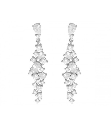 Pendientes Plata Liska LAD7278A Colgante Circonitas