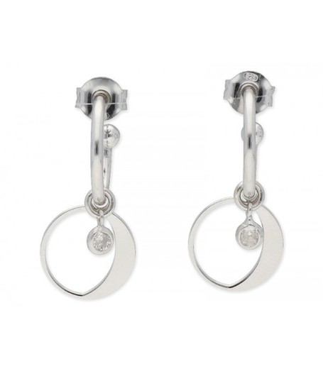 Pendientes Plata Liska LAF6201A Colgante Luna Menguante